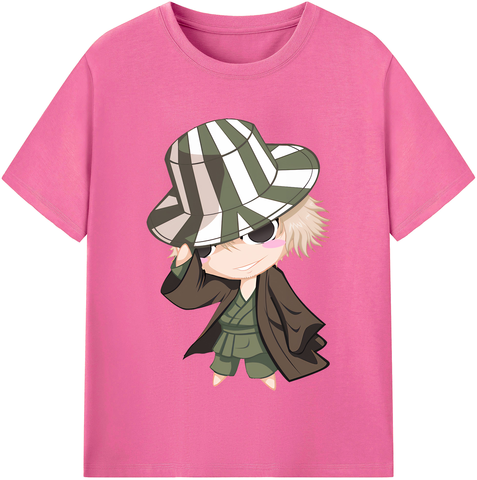 （画像用） "ブリーチ 浦原 喜助（うらはら きすけ） BLEACH Urahara Kisuke " レディースカジュアルプリントTシャツ（綿100％）